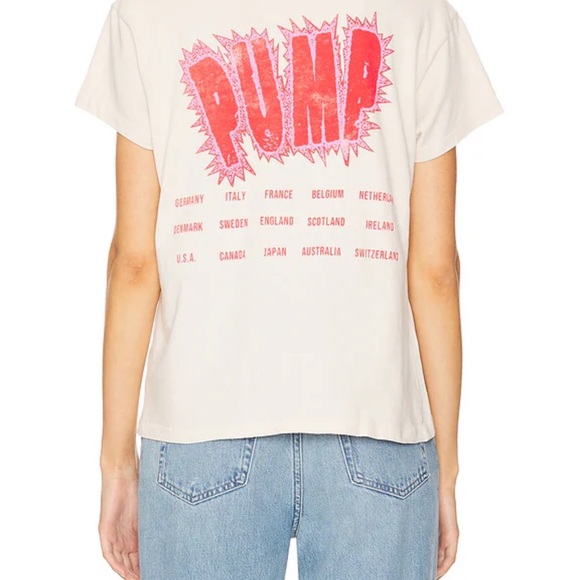 NEW DAYDREAMER aerosmith world tour tour tee in dirty white Size 1X - Picture 3 of 7